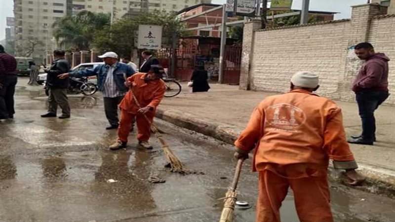 غسل ورفع الأتربة