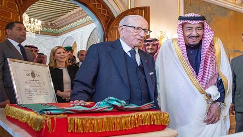 الرئيس التونسي والعاهل