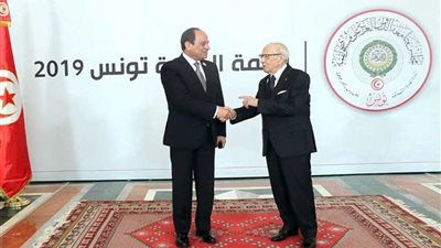 فعاليات مشاركة الرئيس السيسى فى القمة العربية بتونس