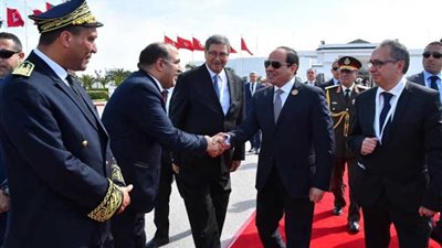 الرئيس السيسي يعود إلى أرض الوطن بعد المشاركة في القمة العربية بتونس