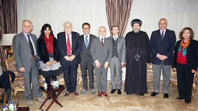 وفد من جامعة كاتانيا الإيطالية يزور المركز الثقافي القبطي الأرثوذكسي