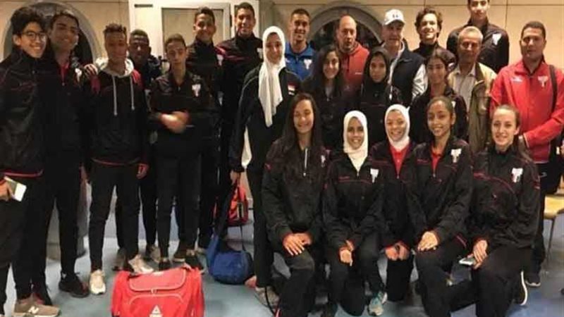 بعثة مصر تغادر القاهرة