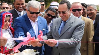 افتتاح خزان مياه الشرب في مدينة بئر العبد