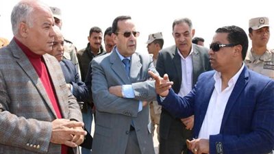 محافظ شمال سيناء يتفقد موقع إقامة مدينة بئر العبد الجديدة