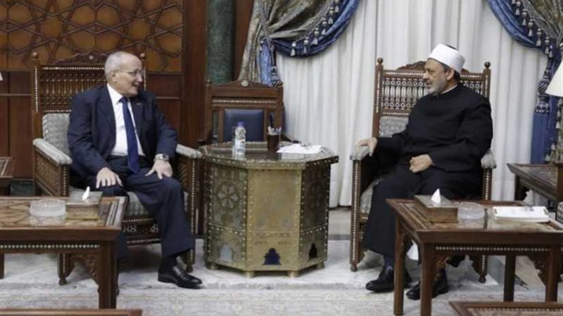 الإمام الأكبر ووزير