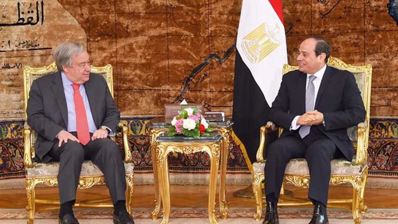 جوتيريش يشيد في لقاء