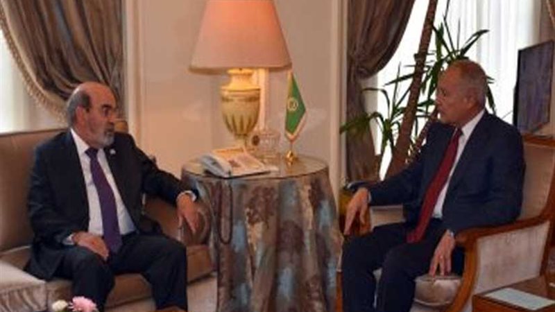 أبو الغيط يبحث مع