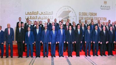 افتتاح جناح جامعة بنها بمعرض المنتدى العالمي للتعليم