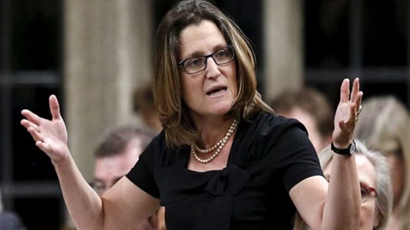 وزيرة الخارجية الكندية