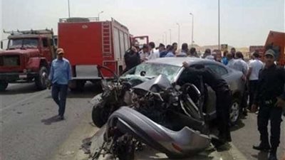 سقوط سيارة ملاكي وعربة كارو بترعة سري وإنقاذ ٤ أشخاص من الغرق بالمنيا