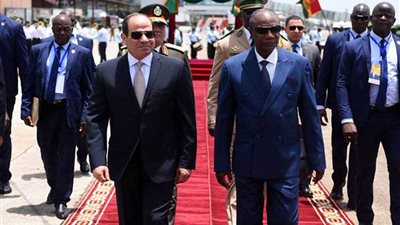 تفاصيل زيارة الرئيس السيسي إلى جمهورية غينيا.. (صور)