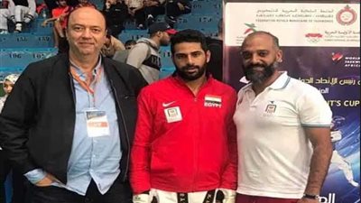 محمد أيمن يتوج بذهبية كأس الرئيس للتايكوندو