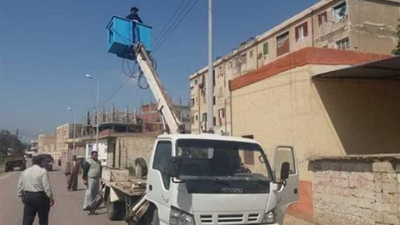 استكمال صيانة أعمدة