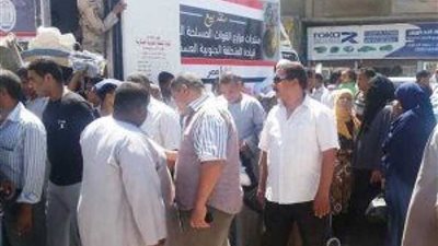 3 آلاف كرتونة مواد غذائية لأهالي الخانكة