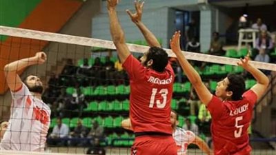 بالصور طائرة الأهلي يحجز المقعد الأول بنهائي البطولة الإفريقية