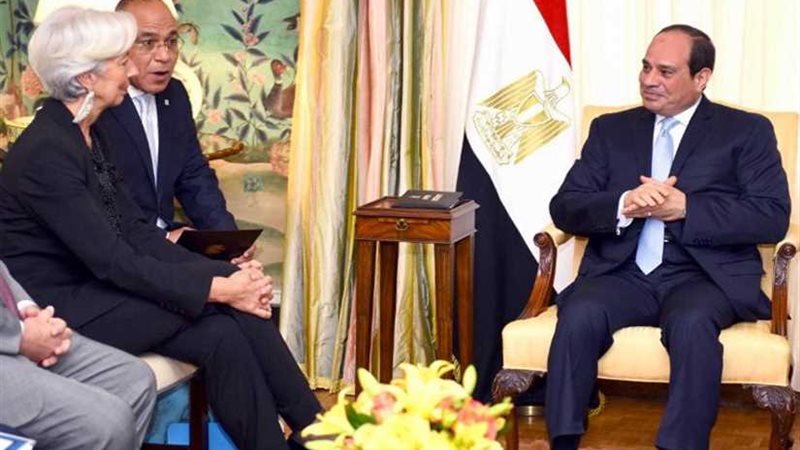 السيسي يلتقي كريستين