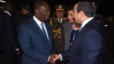 وصول الرئيس السيسي إلى أبيدجان.. (صور)