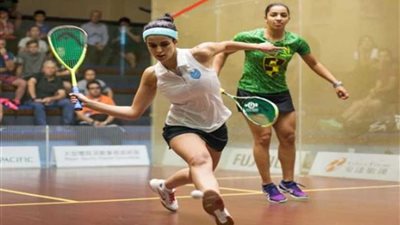 رنيم الوليلي vs نور الطيب.. بنصف نهائي دي بي دي للإسكواش بهولندا