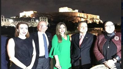 ليلى علوي تعزز العلاقات بين اليونان وقبرص ومصر.. صور