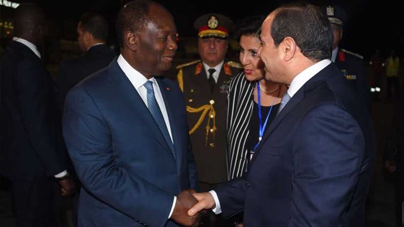 وصول الرئيس السيسي