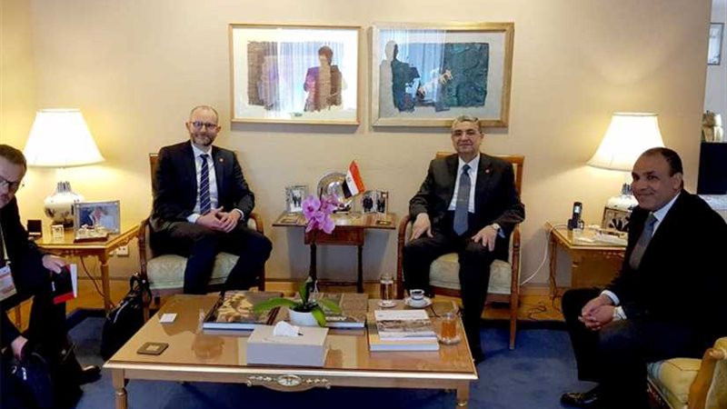 وزير الكهرباء يلتقي