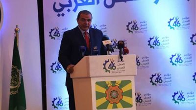 سعفان ينقل للمشاركين بمؤتمر العمل العربي تحيات الرئيس السيسي