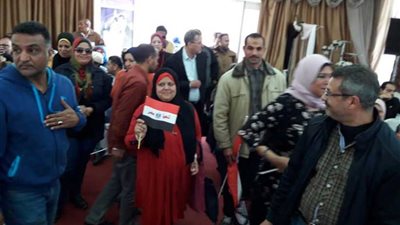 تعليم الإسكندرية يؤيد التعديلات الدستورية بنادي المعلمين