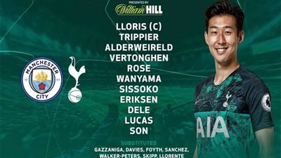 «كين» يغيب و«سون» يبدأ تشكيل توتنهام لمواجهة مانشستر سيتي