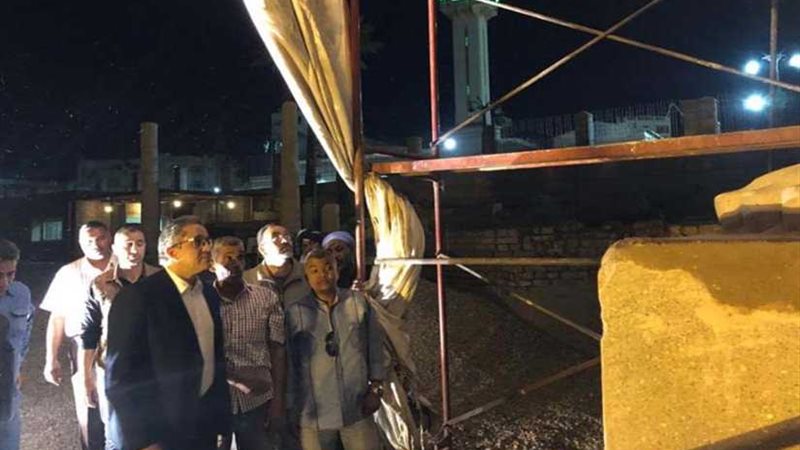 وزير الآثار يتفقد