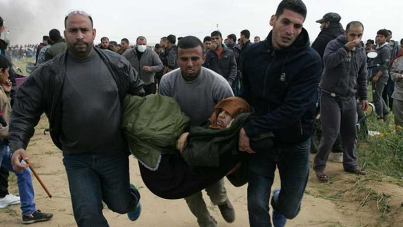 إصابة 35 فلسطينيا