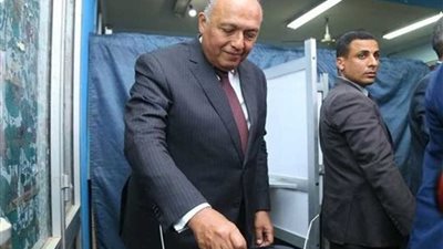 شكري عقب إدلائه بصوته: إقبال المصريين بالخارج على التصويت يعكس اهتمامهم بقضايا الوطن