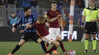 انتر ميلان يتعادل مع روما بهدف لكل منهما في الدوري الايطالي