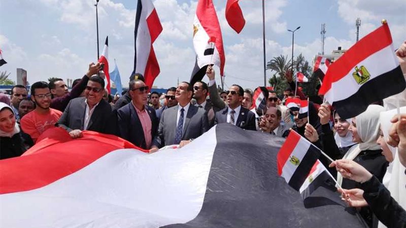 مسيرات حاشدة مؤيدة