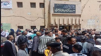 هتافات حماسية وأغانٍ وطنية في لجان الاستفتاء بقرية درنكة