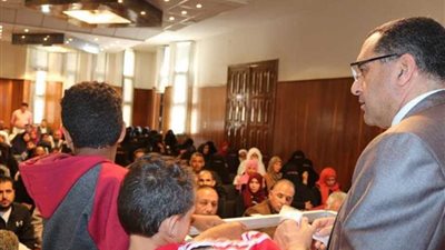 قرعة توزيع 288 وحدة سكنية على المنقولين من الشيخ زويد ورفح