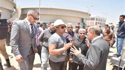 محافظ أسيوط يتابع الأعمال النهائية بمحطة مياه شلش بديروط بعد تلافي الملاحظات تمهيدًا لتشغيلها..(صور)