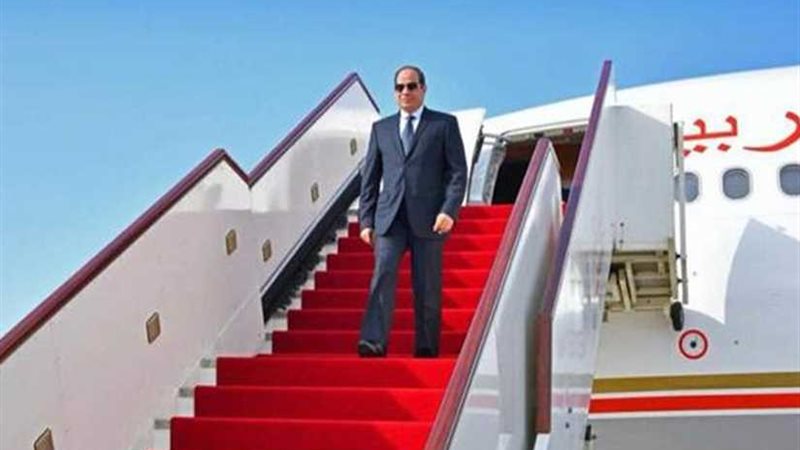 الرئيس السيسى يصل