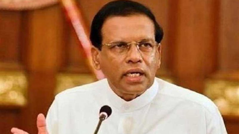 رئيس سريلانكا يلوح