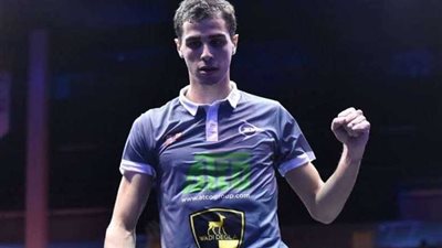 علي فرج يفوز ببطولة الجونة الدولية للاسكواش