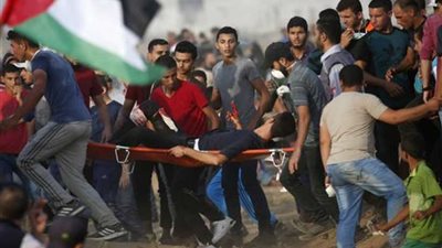 إصابة 60 فلسطينيا برصاص الاحتلال