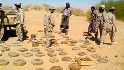 الجيش اليمني يتلف 7 آلاف لغم حوثي في حجة شمال غربي البلاد