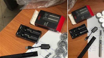 جمارك العين السخنة تحبط محاولة تهريب كمية من السجائر الإلكترونية وأقلام الليزر