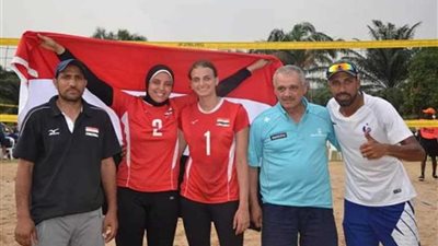 سيدات الطائرة الشاطئية يتوَّجون بذهبية البطولة الإفريقية