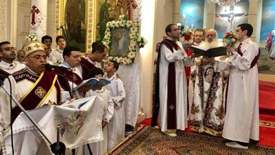 الأنبا بولا يترأس قداس عيد الميلاد بكنيسة مار جرجس بطنطا