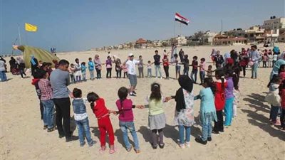 مبادرة ترفيهية تقيمها مؤسسة الشجرة لأبناء المنقولين من الشيخ زويد ورفح
