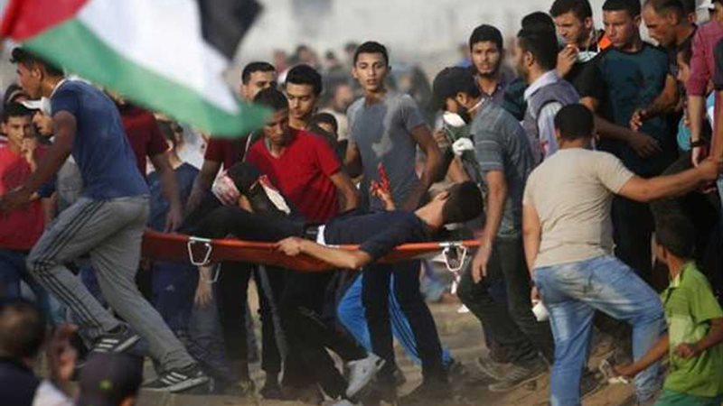 إصابة 60 فلسطينيا