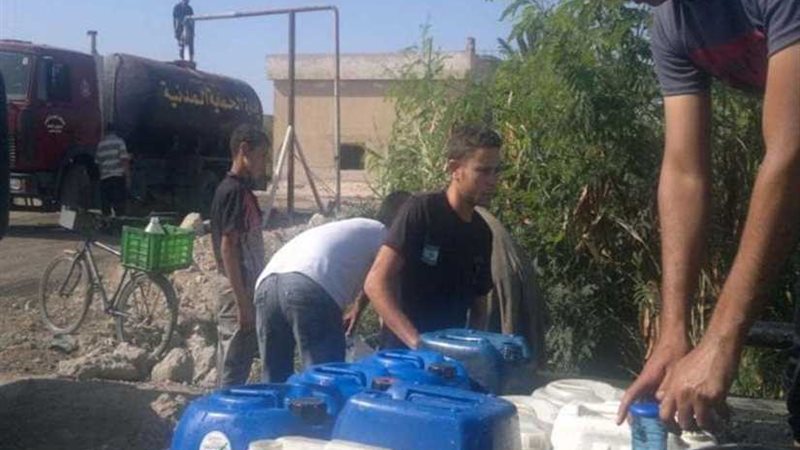 قطع المياه عن 11