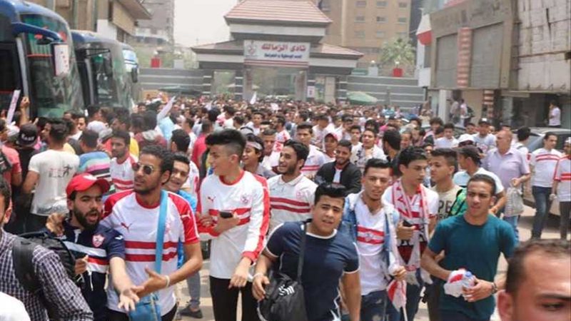 رئيس الزمالك يتابع