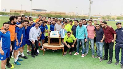 بالصور.. بيراميدز يحتفل بعيد ميلاد الصقر أحمد حسن