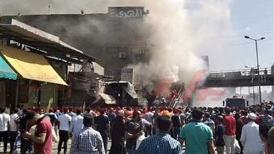 بالصور.. حريق مروع بالعتبة